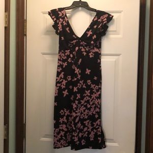 Beautiful Black and Mauve Dress